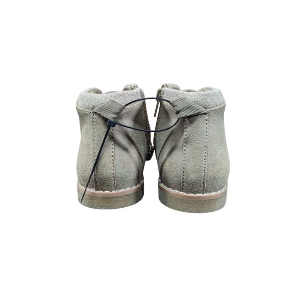 Nordstrom Kids Suede Chukka‎ Boots Tan Lace Up Zip Size 12M